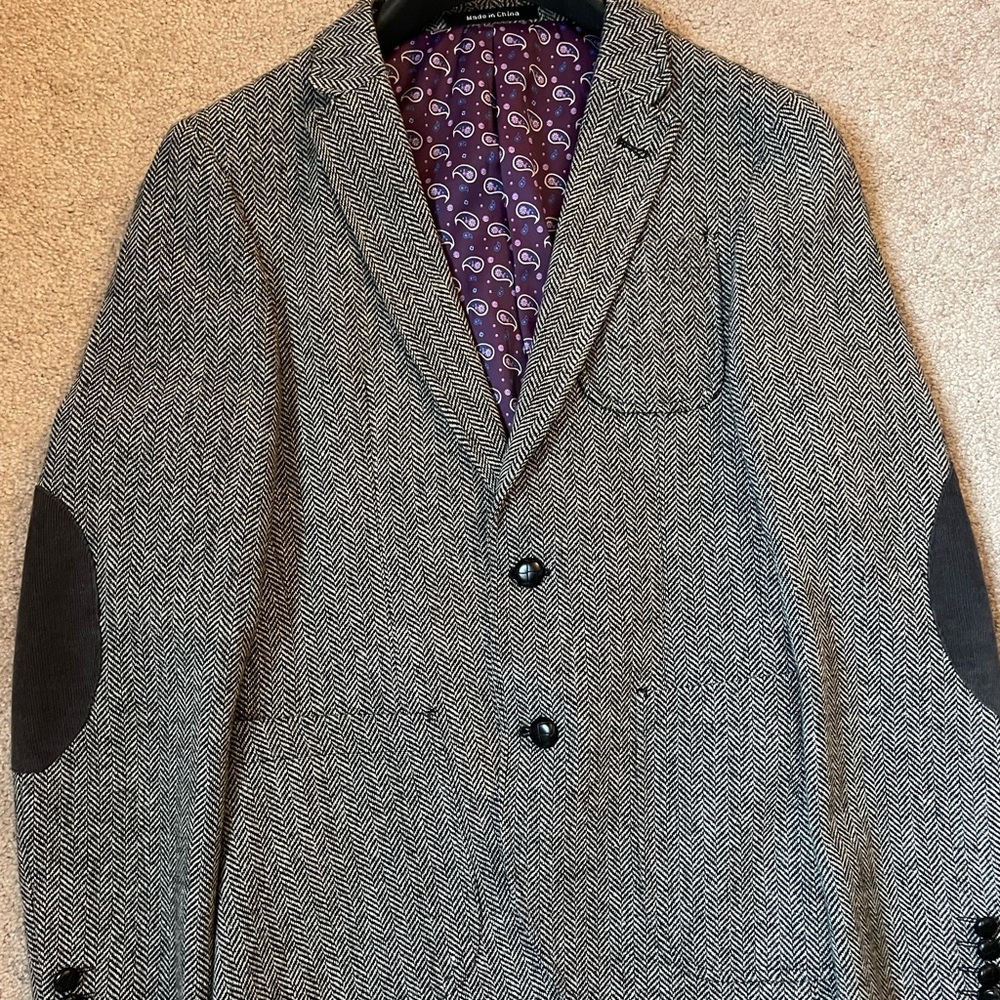 Herringbone grey sport coat